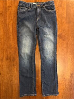 Lucky Brand Girls Bootcut Jeans Size 14 Semi-Ease Dark Wash Denim